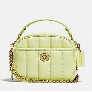 NWT Coach Lunchbox Top Handle With Quilting